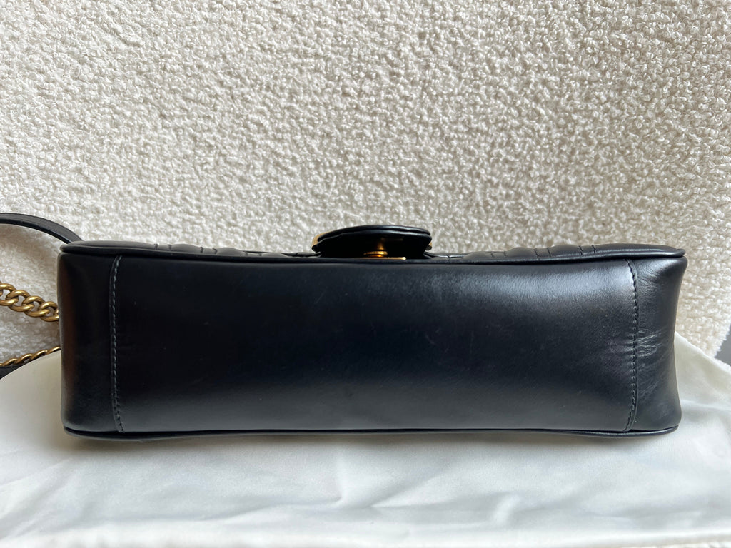 Gucci GG Black Marmont Small Shoulder Bag (RRP £2070)