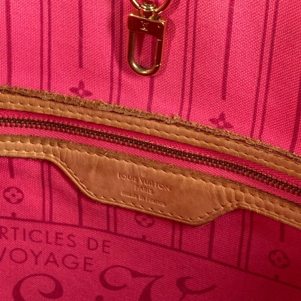 Louis Vuitton Neverfull Tote Limited Edition Monogram Roses Brown Canvas Tote Bag Bag (Pre-Owned)