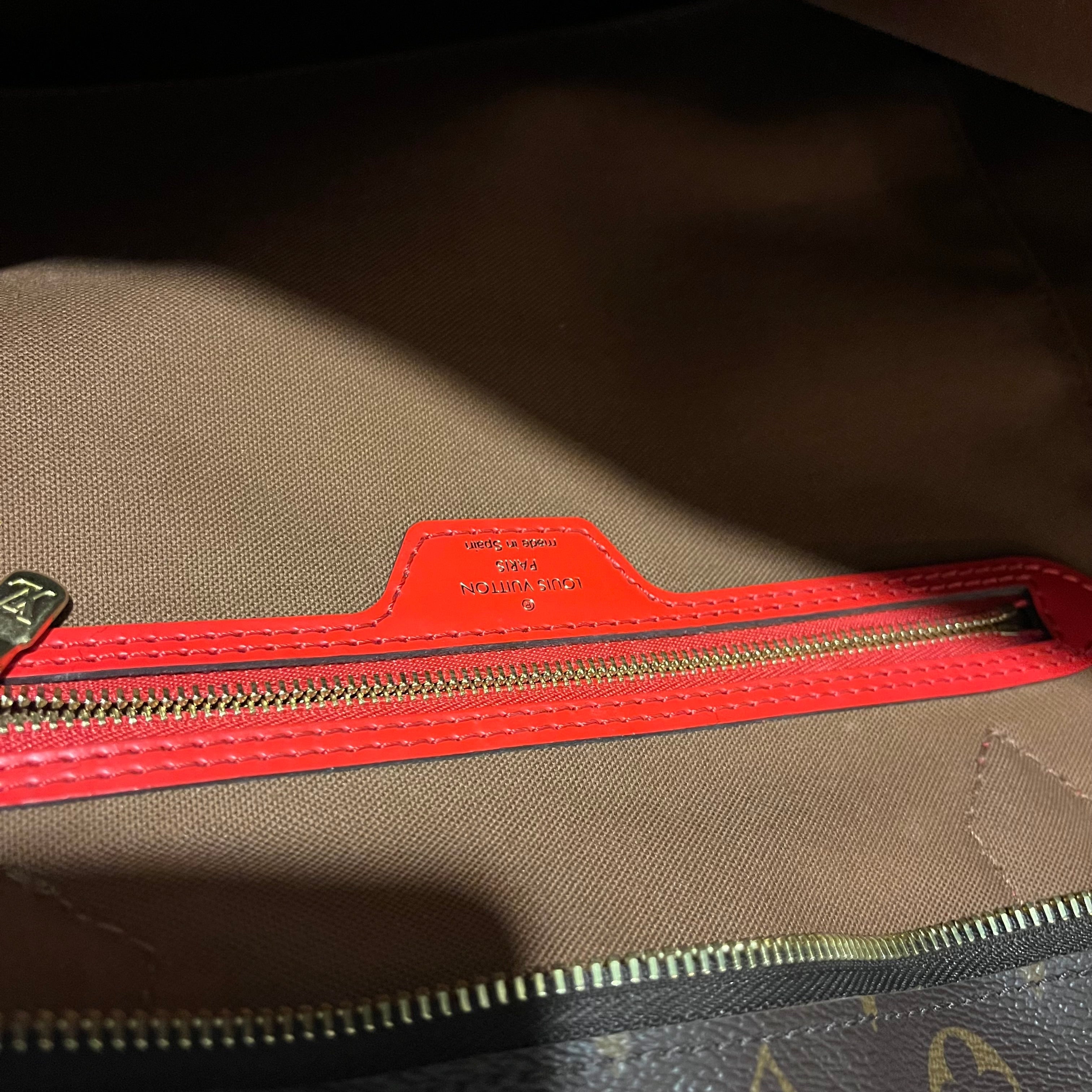 LOUIS VUITTON All-In MM Coquelicot Monogram Canvas Tote Bag