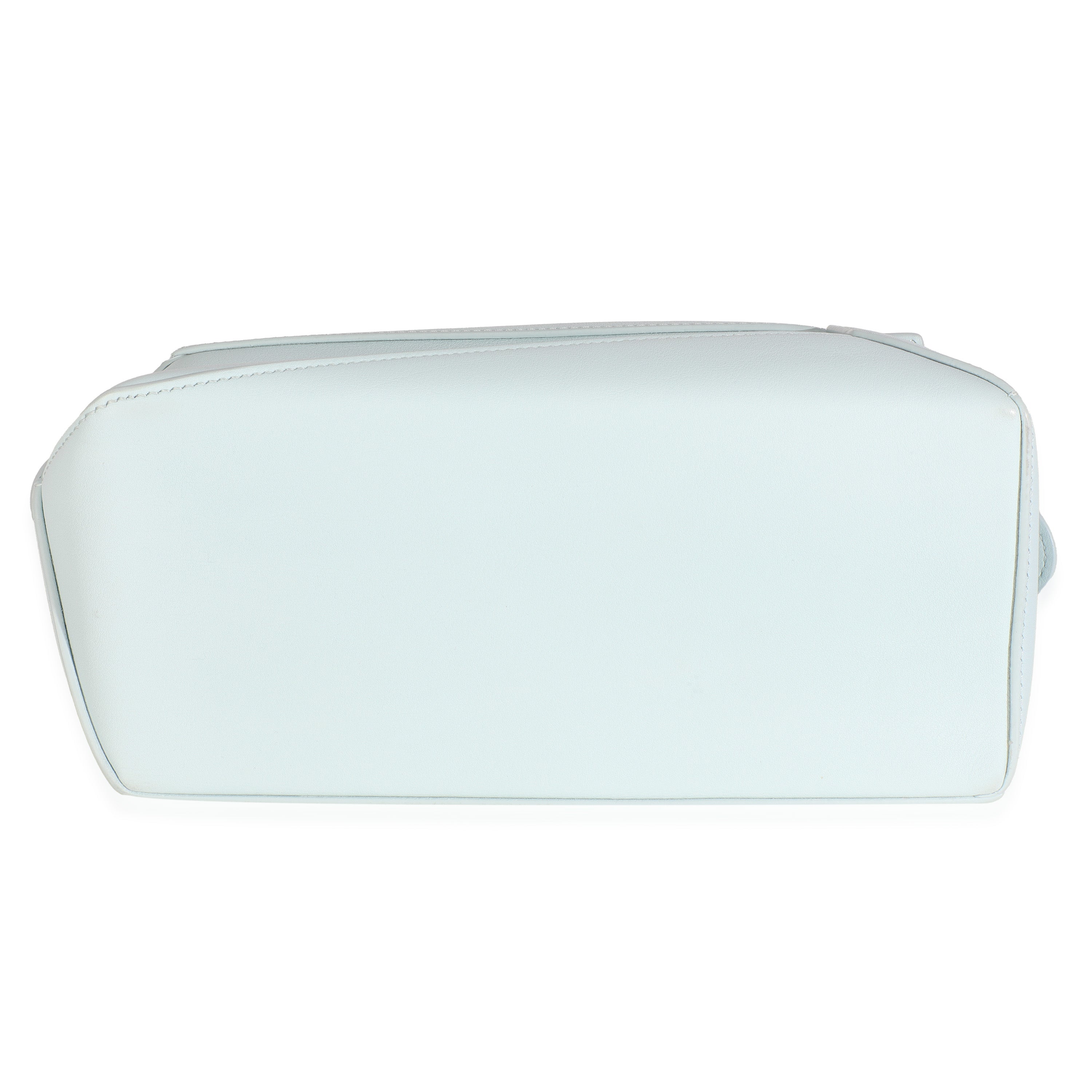 Blue Iceberg Classic Calfskin Small Puzzle Edge Bag