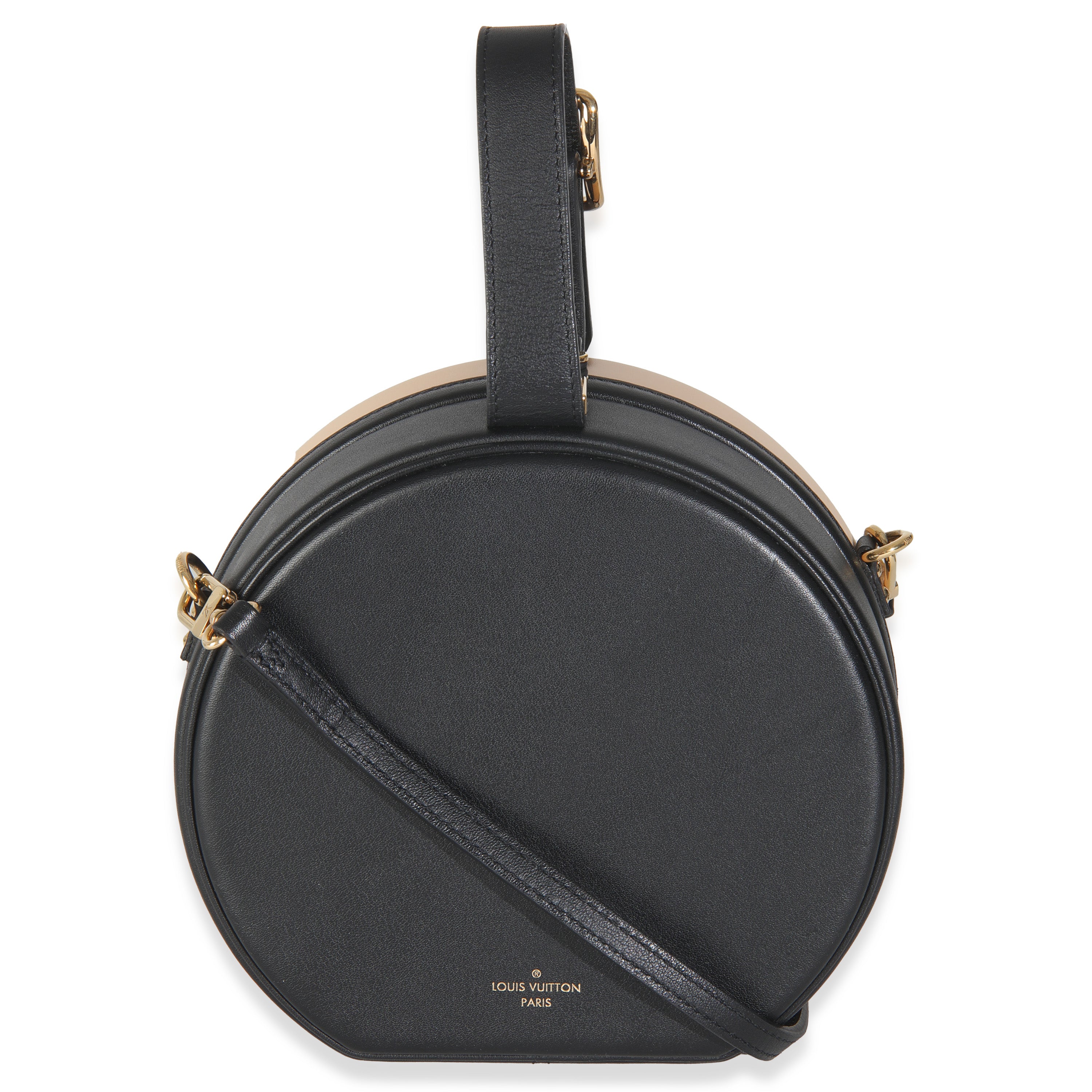 Black Beige Calfskin Petite Boite Chapeau