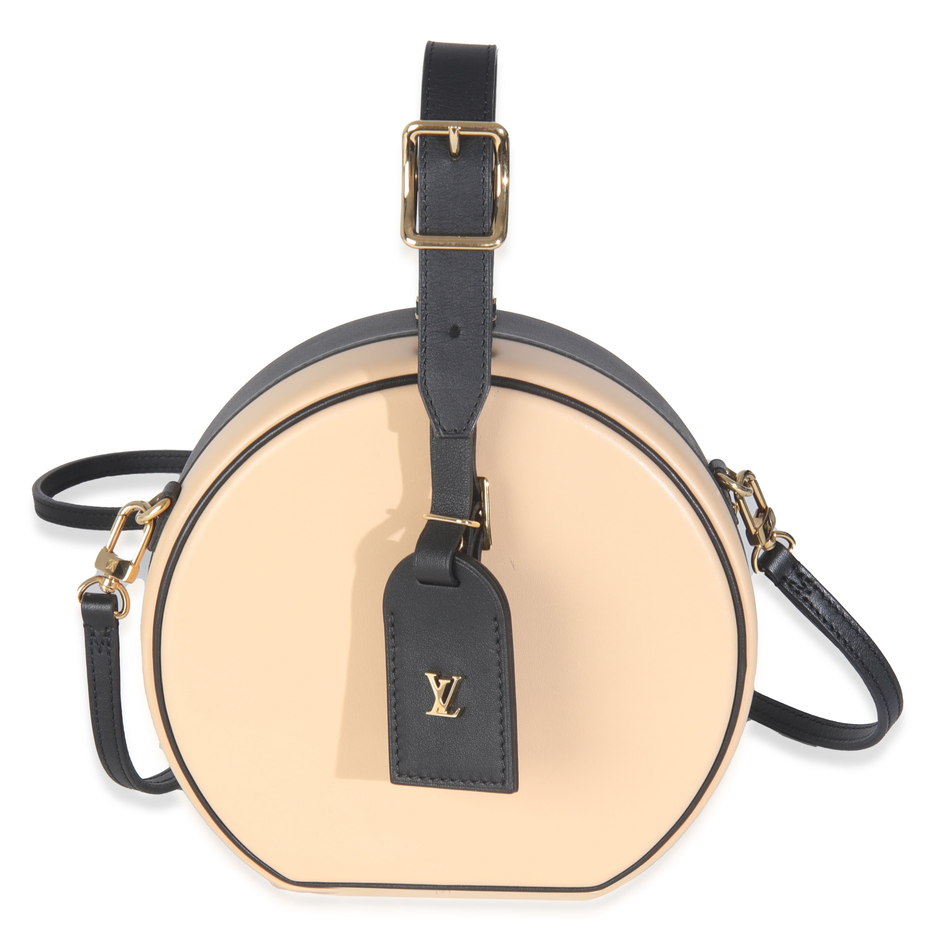Black Beige Calfskin Petite Boite Chapeau
