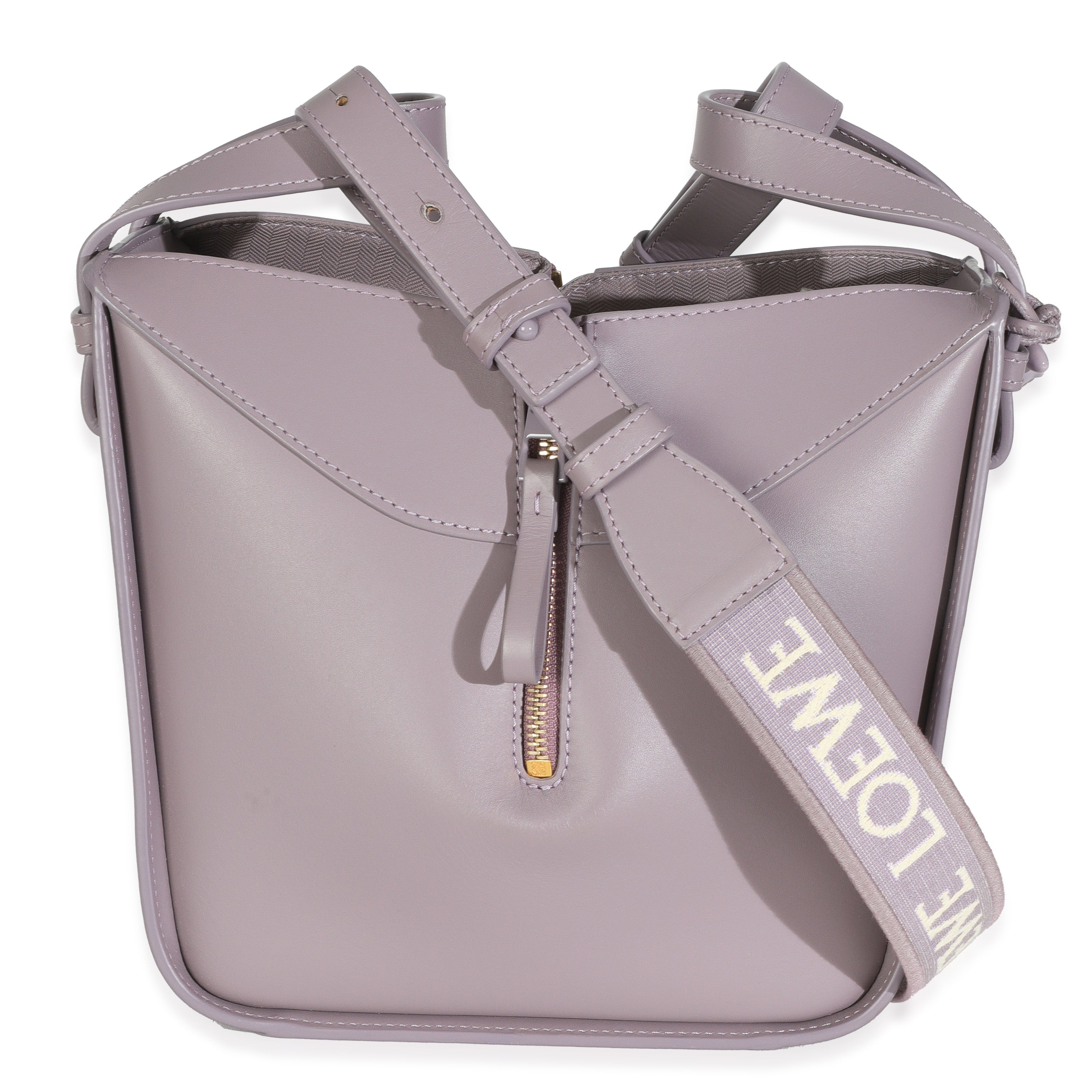 Purple Fog Calfskin Small Hammock Compact Shoulder Bag