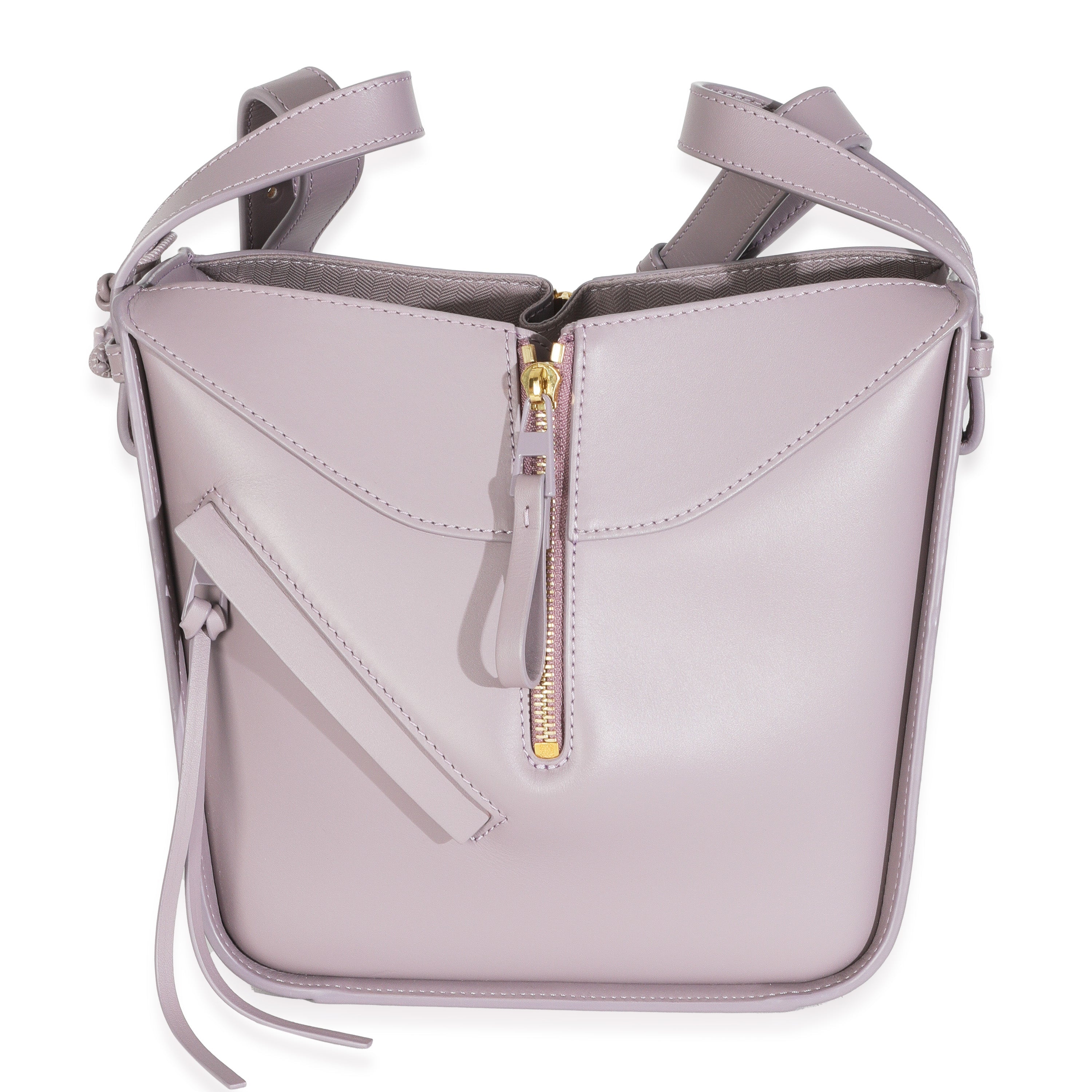 Purple Fog Calfskin Small Hammock Compact Shoulder Bag