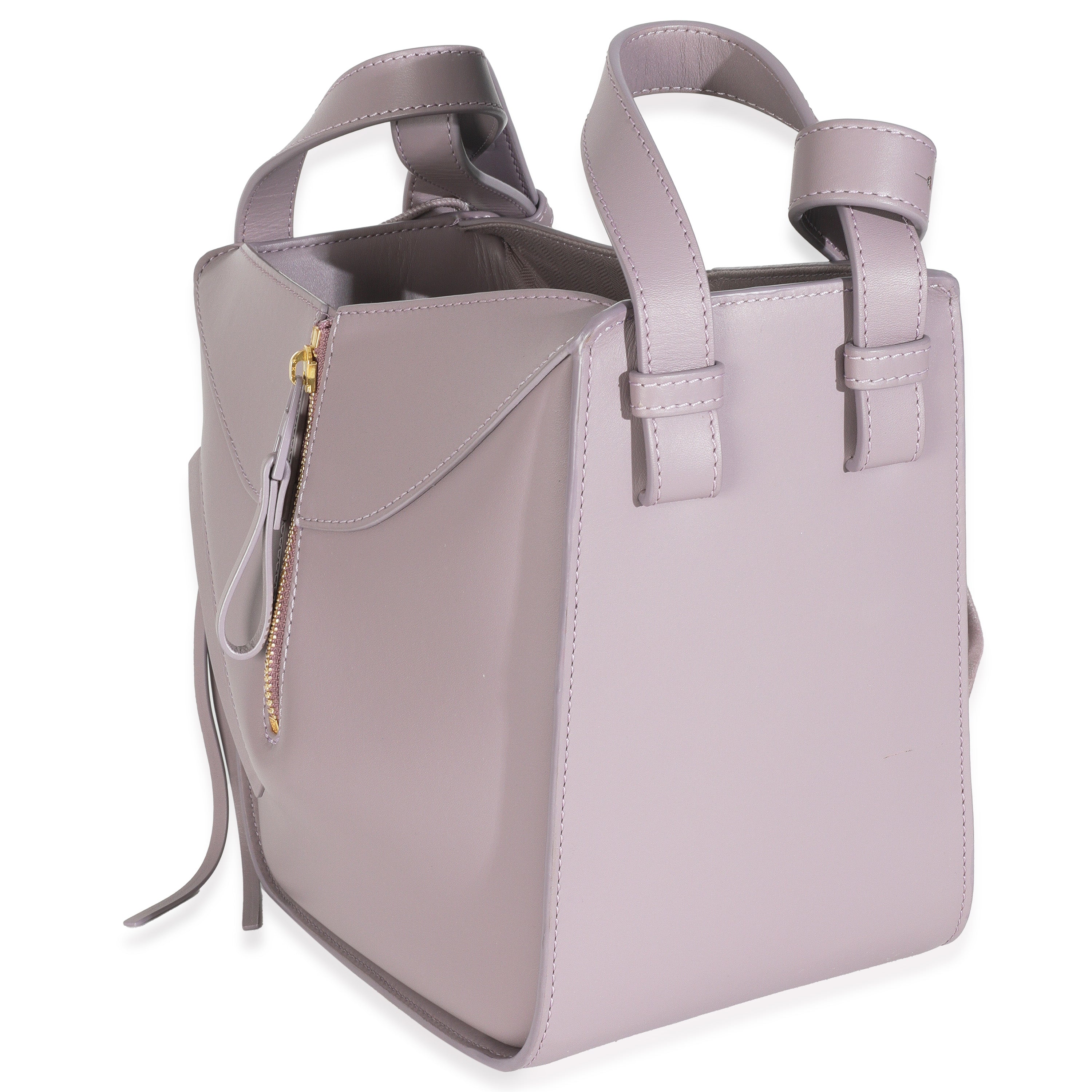 Purple Fog Calfskin Small Hammock Compact Shoulder Bag