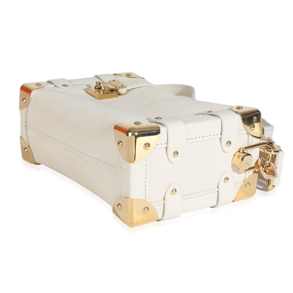 Chalk Grained Calfskin Side Trunk PM