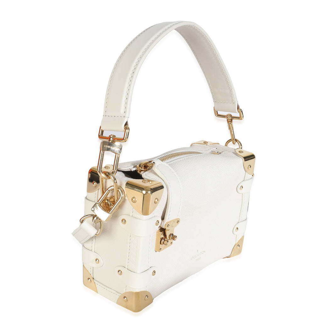 Chalk Grained Calfskin Side Trunk PM