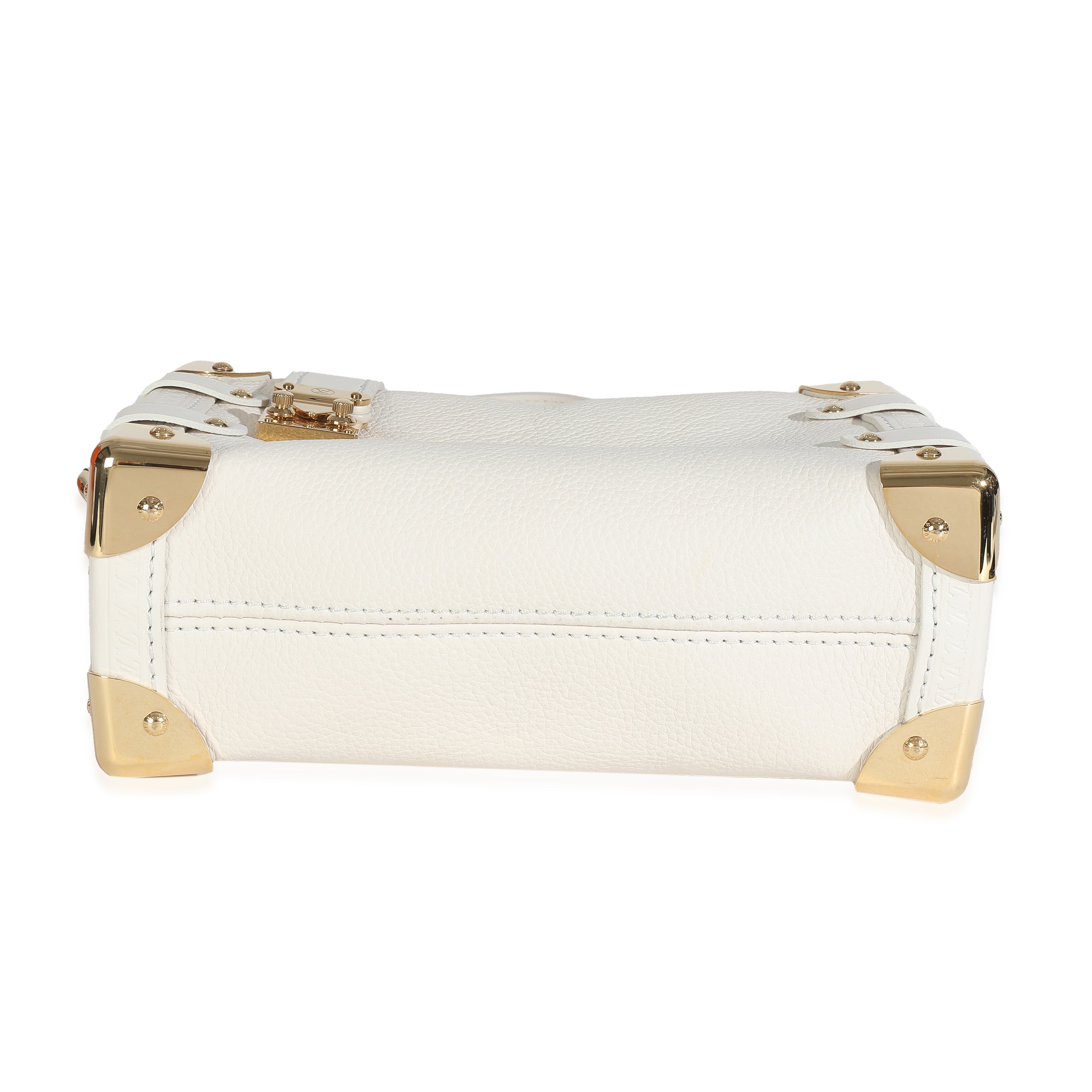 Chalk Grained Calfskin Side Trunk PM