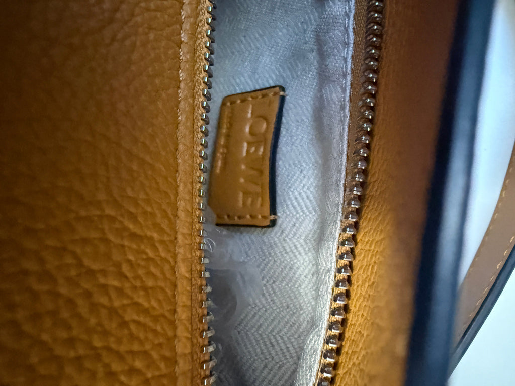 Yellow Grained Calfskin Small Puzzle Bag