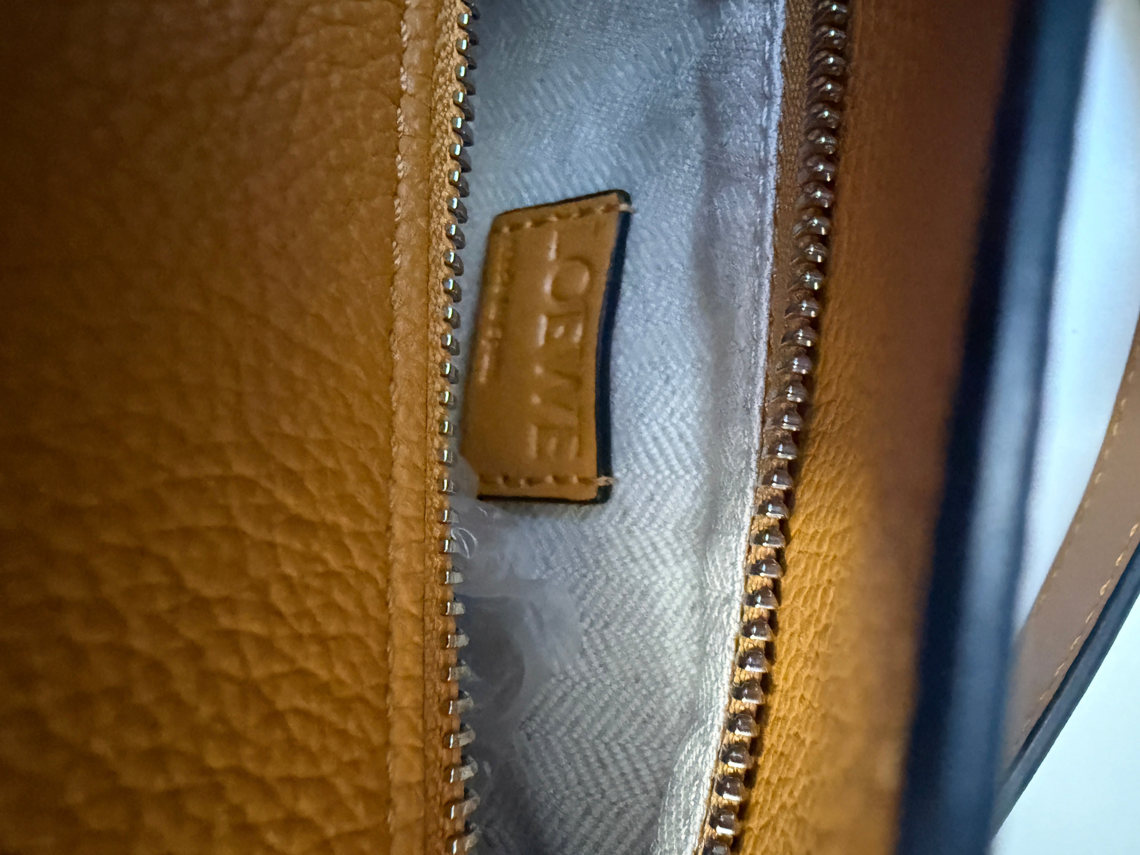 Yellow Grained Calfskin Small Puzzle Bag