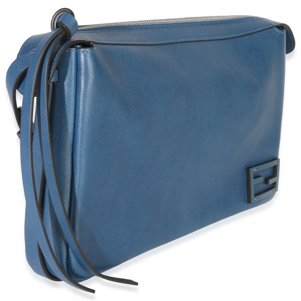 Blue Nappa Medium Simply Fendi Shoulder Bag