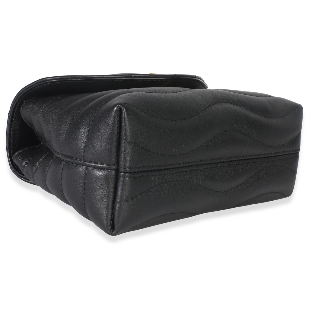 Black Calfskin New Wave Hold Me Top Handle Bag