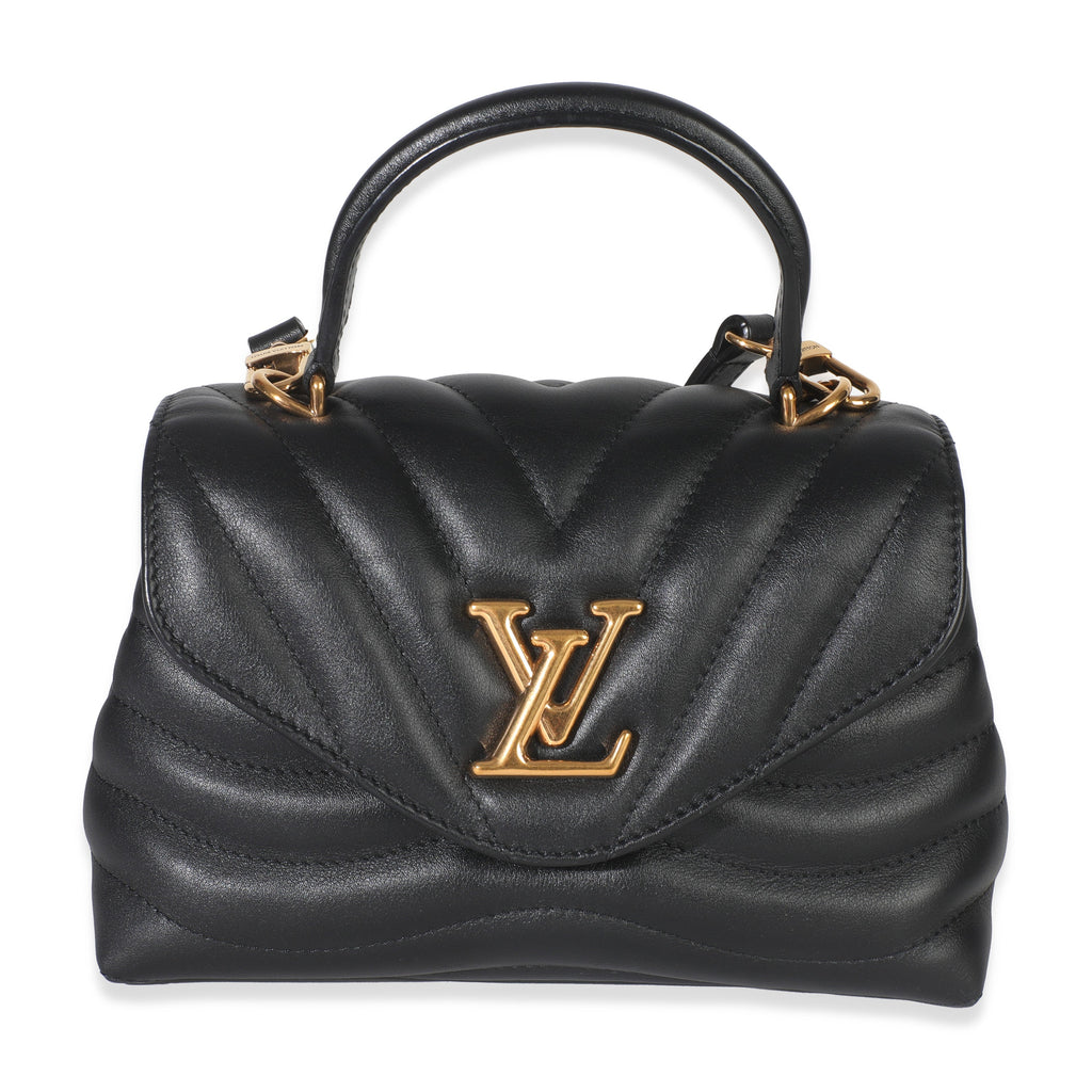 Black Calfskin New Wave Hold Me Top Handle Bag