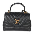 Black Calfskin New Wave Hold Me Top Handle Bag
