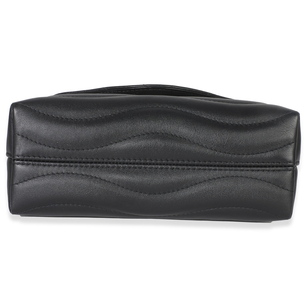 Black Calfskin New Wave Hold Me Top Handle Bag