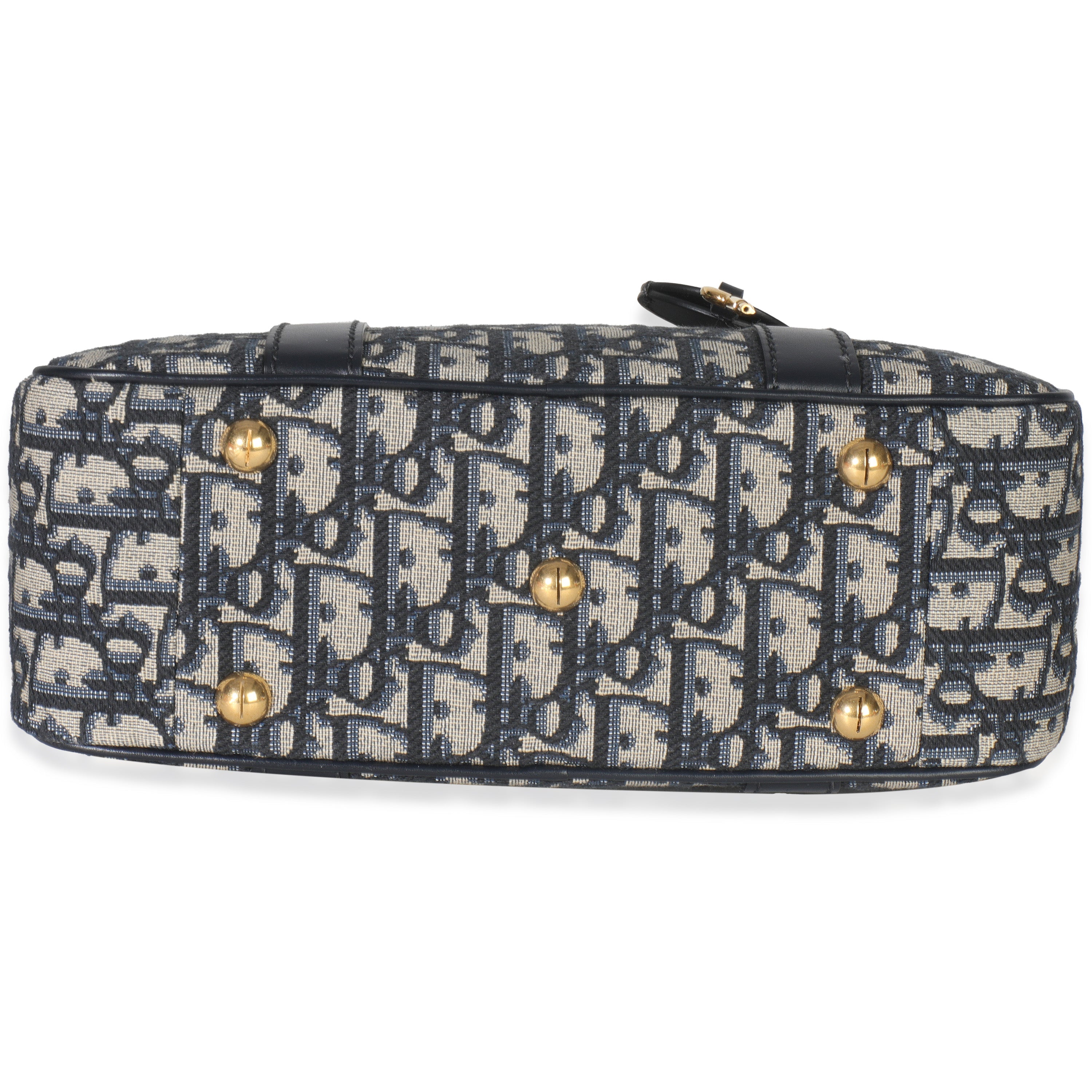 Navy Oblique Canvas Small D Vibe Bowling Bag