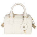 Dusty Ivory Macrocannage Calfskin Dior Groove 20 Bag