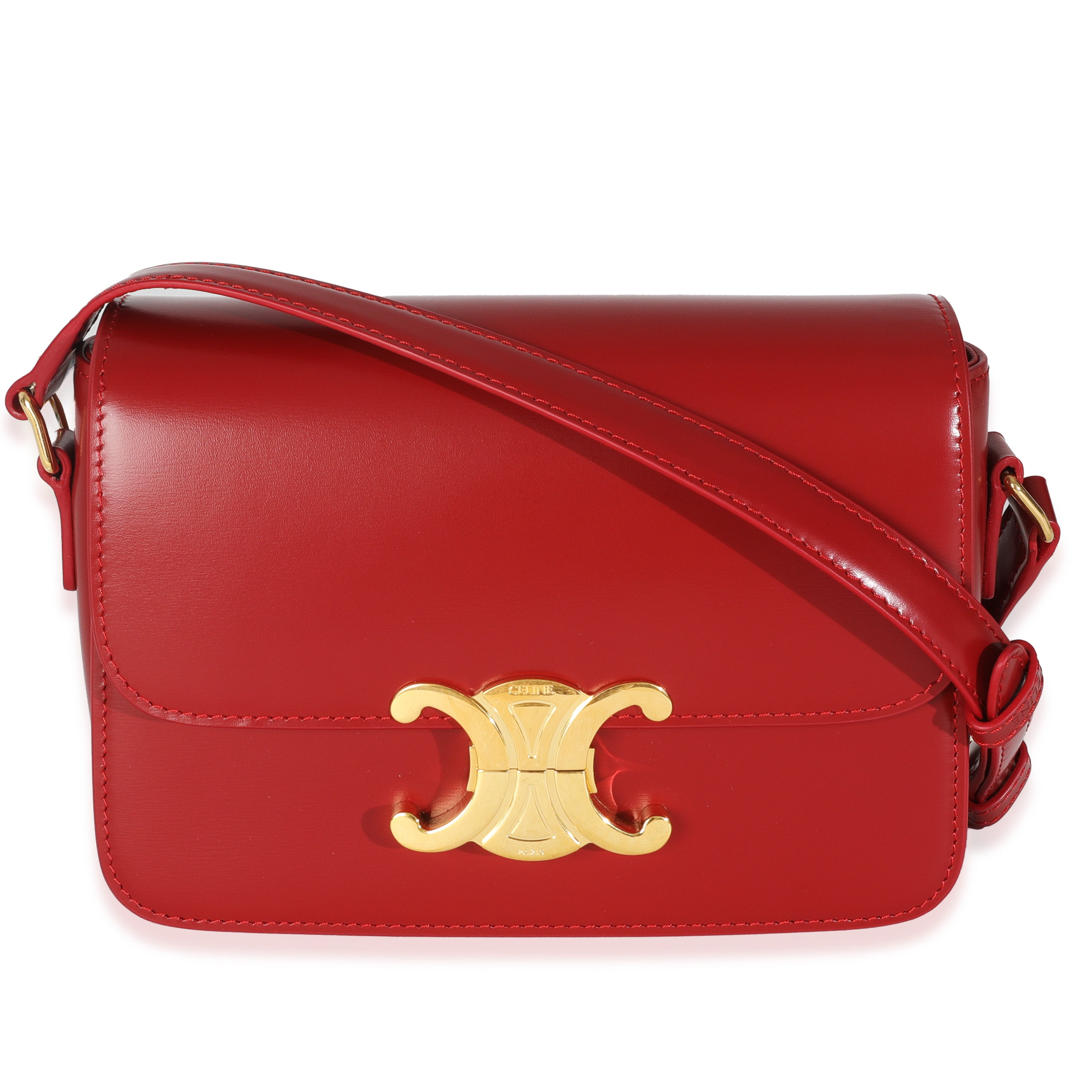Red Shiny Calfskin Teen Triomphe