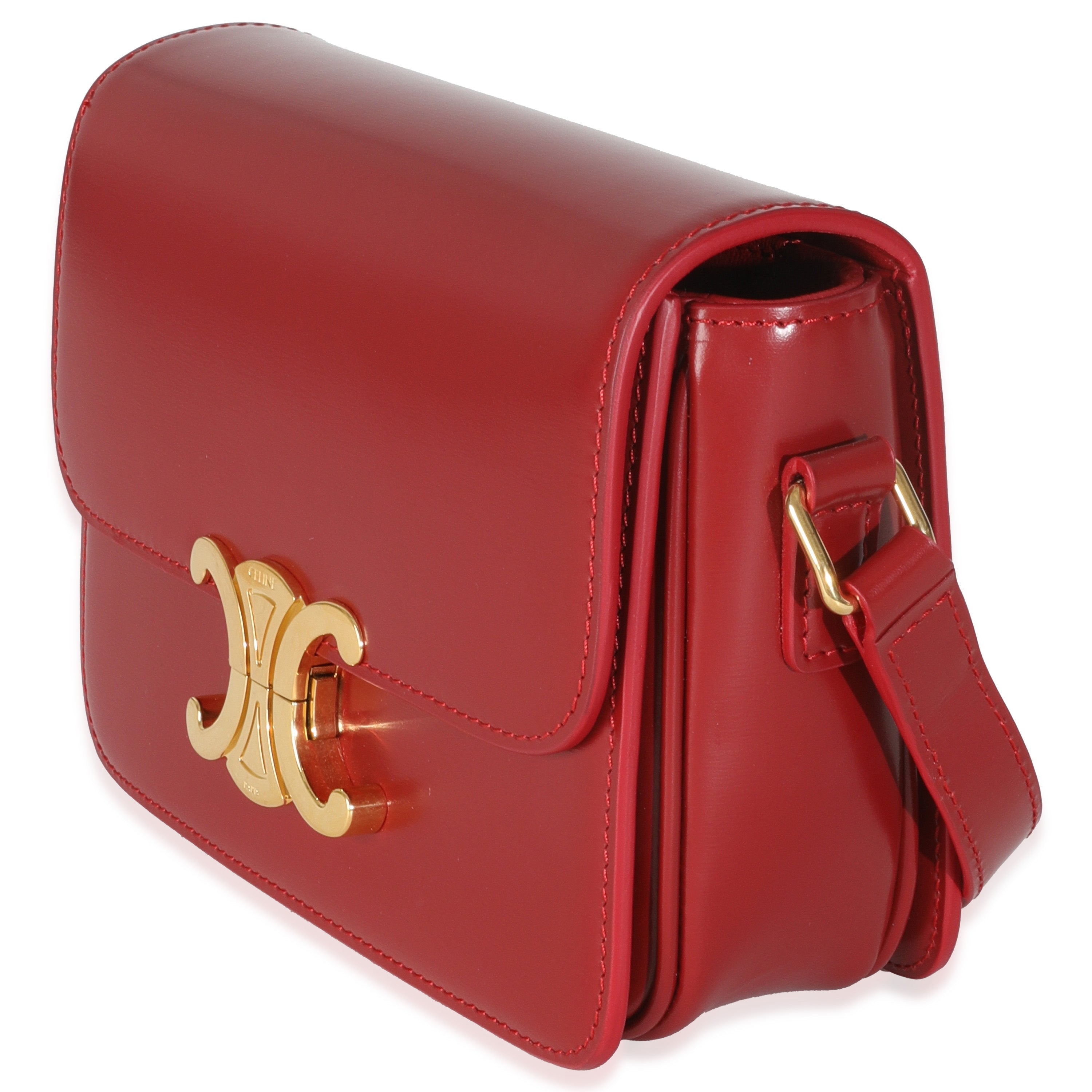 Red Shiny Calfskin Teen Triomphe