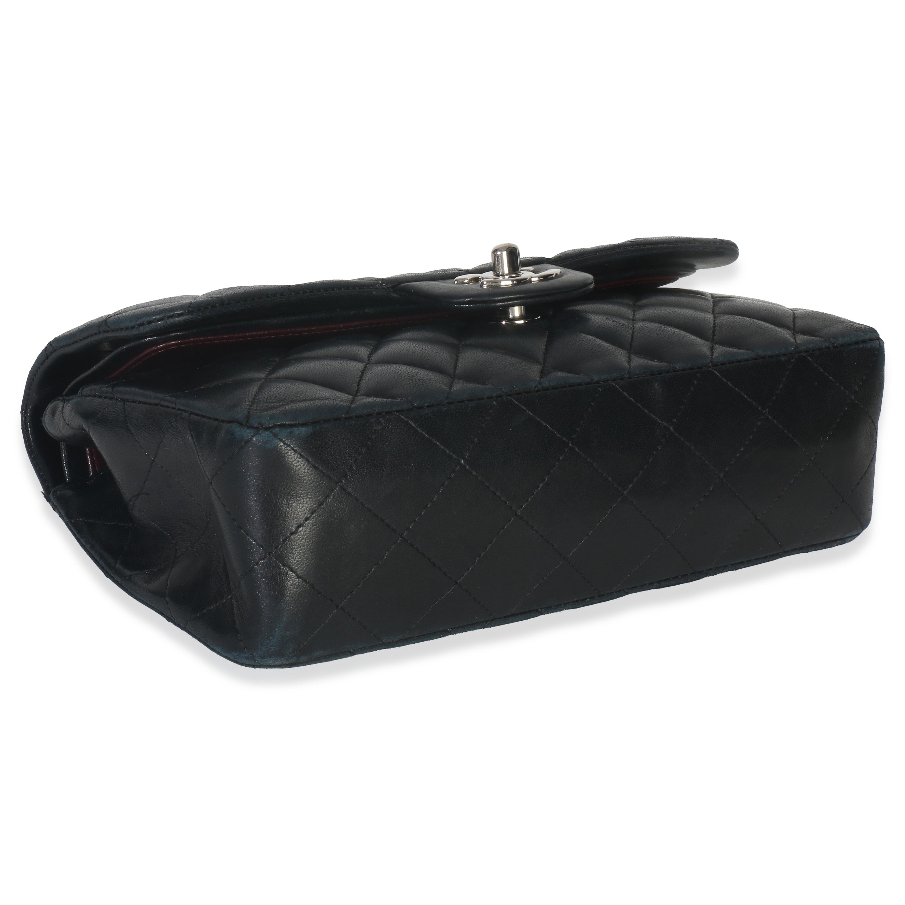 Black Quilted Lambskin Small Classic Double Flap Bag