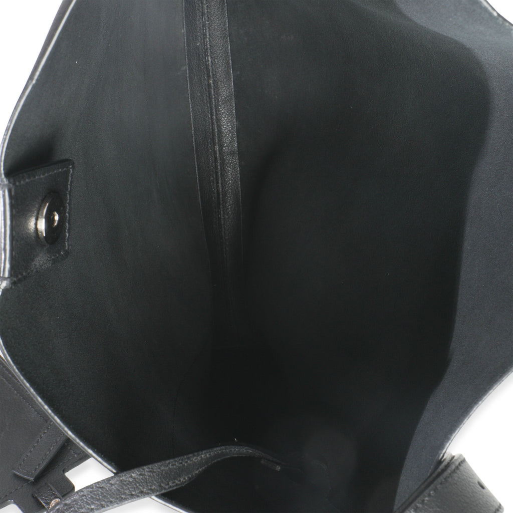Black Leather Bold Hobo