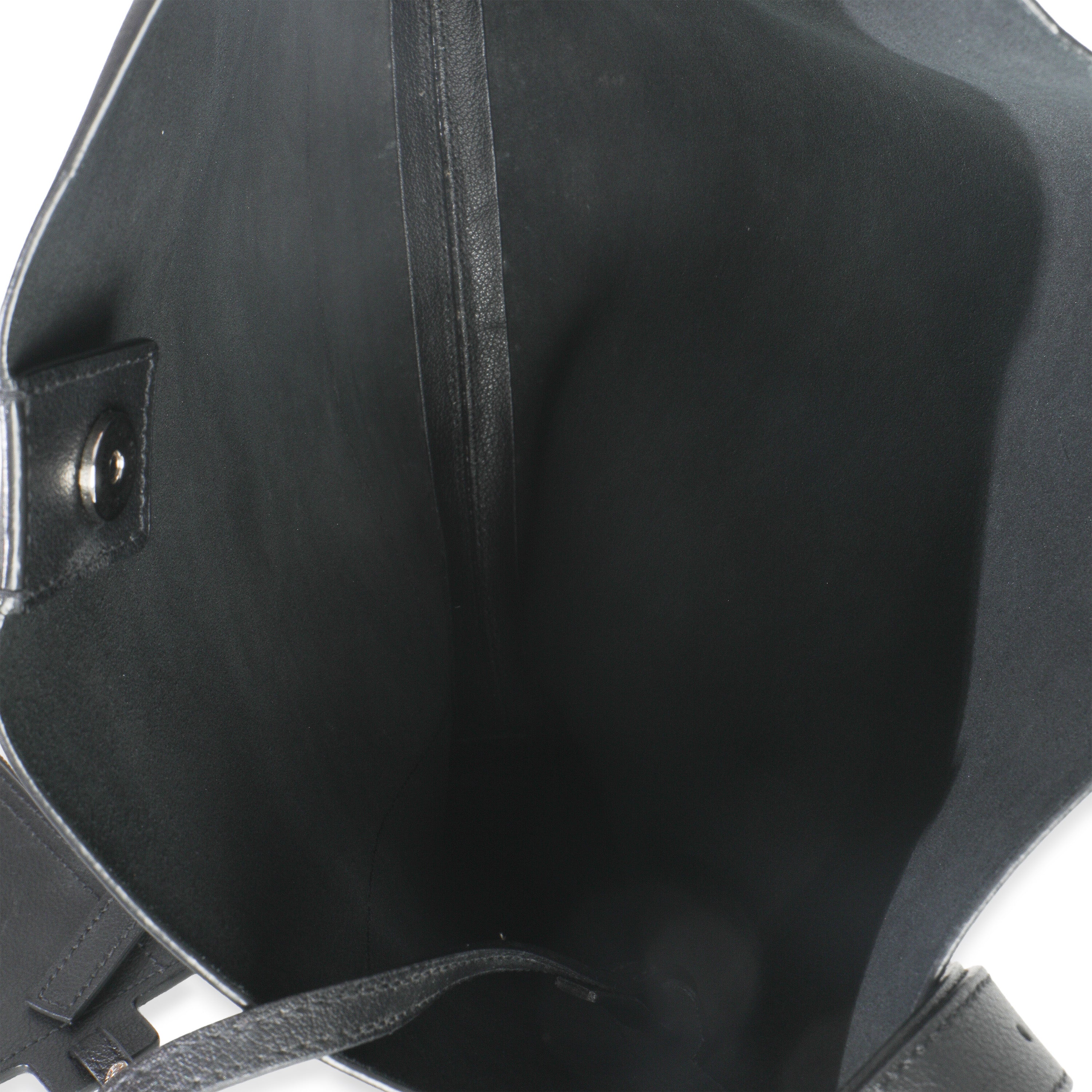 Black Leather Bold Hobo