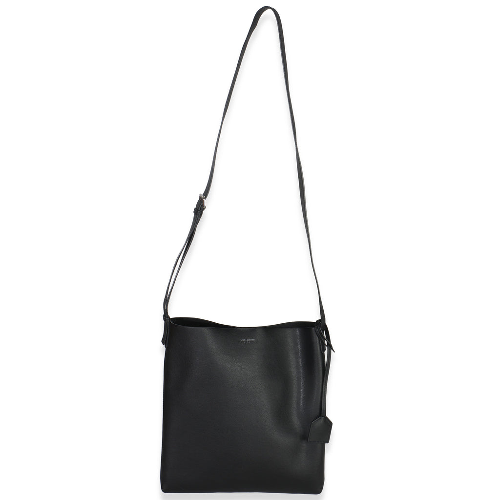 Black Leather Bold Hobo