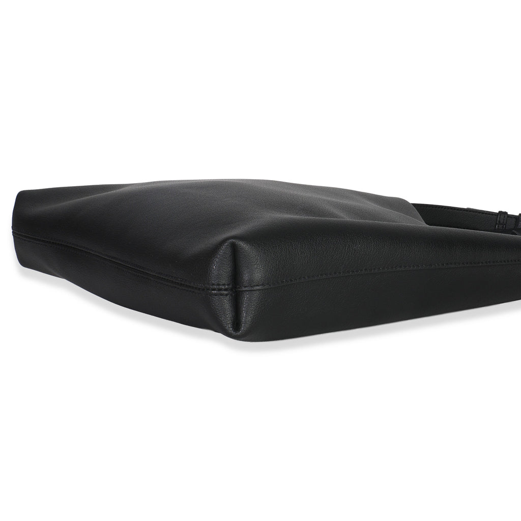 Black Leather Bold Hobo