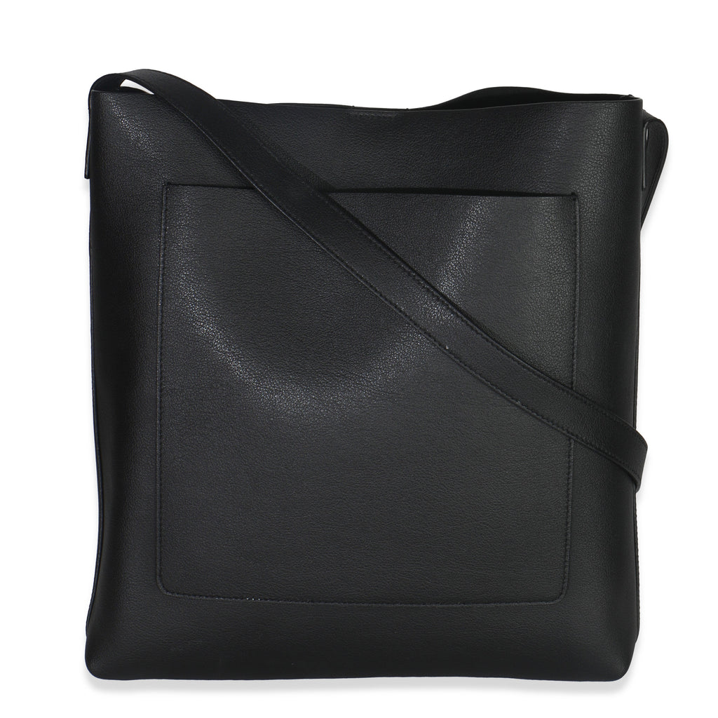 Black Leather Bold Hobo