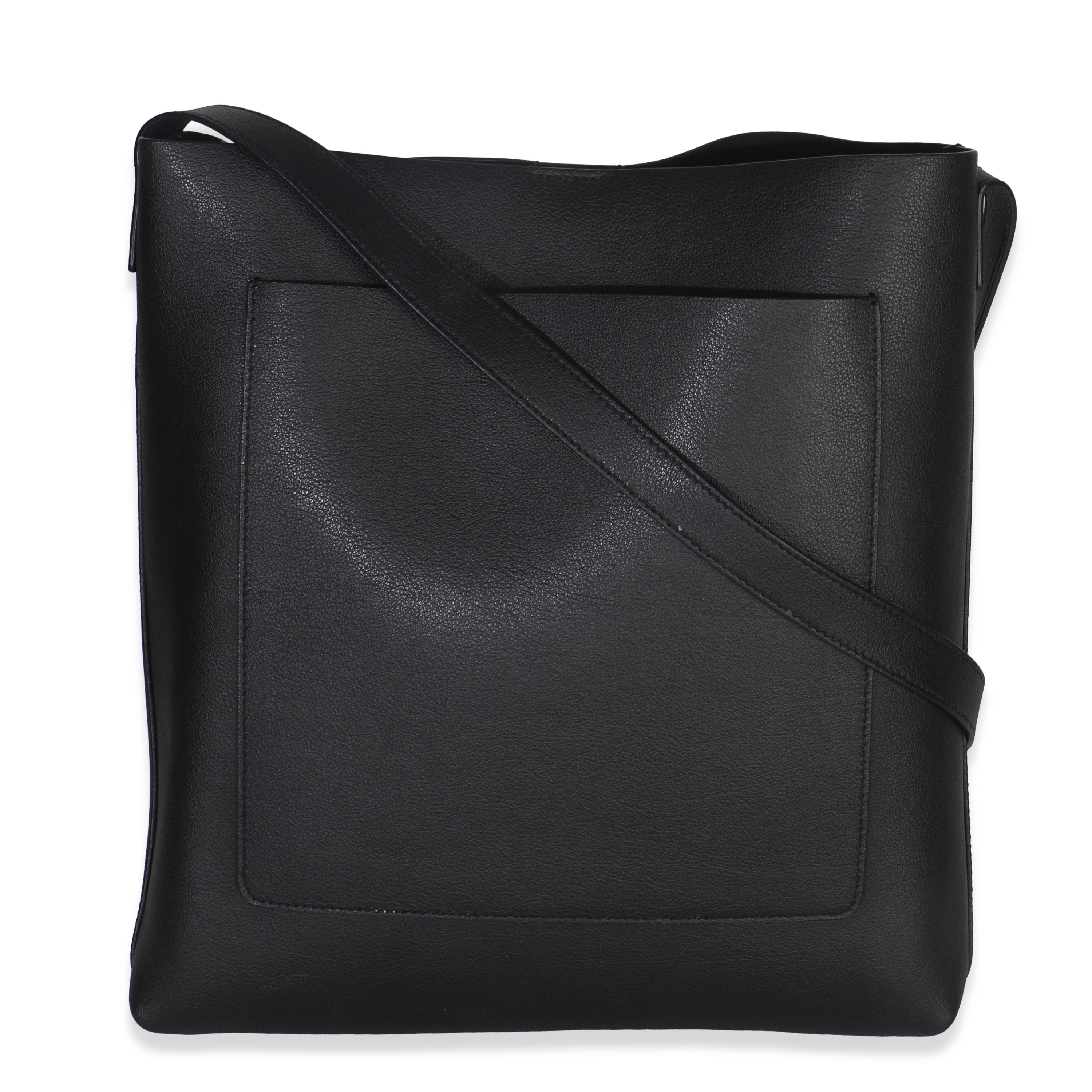 Black Leather Bold Hobo