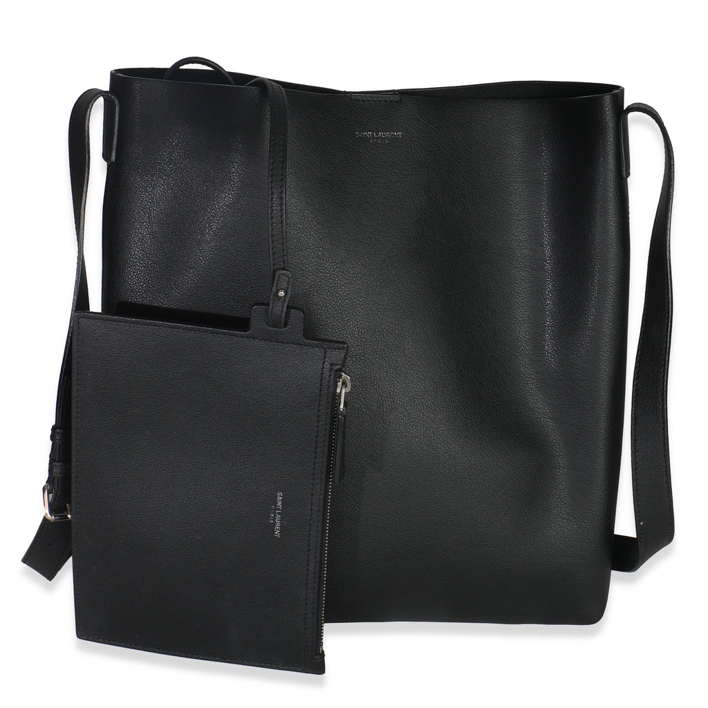 Black Leather Bold Hobo