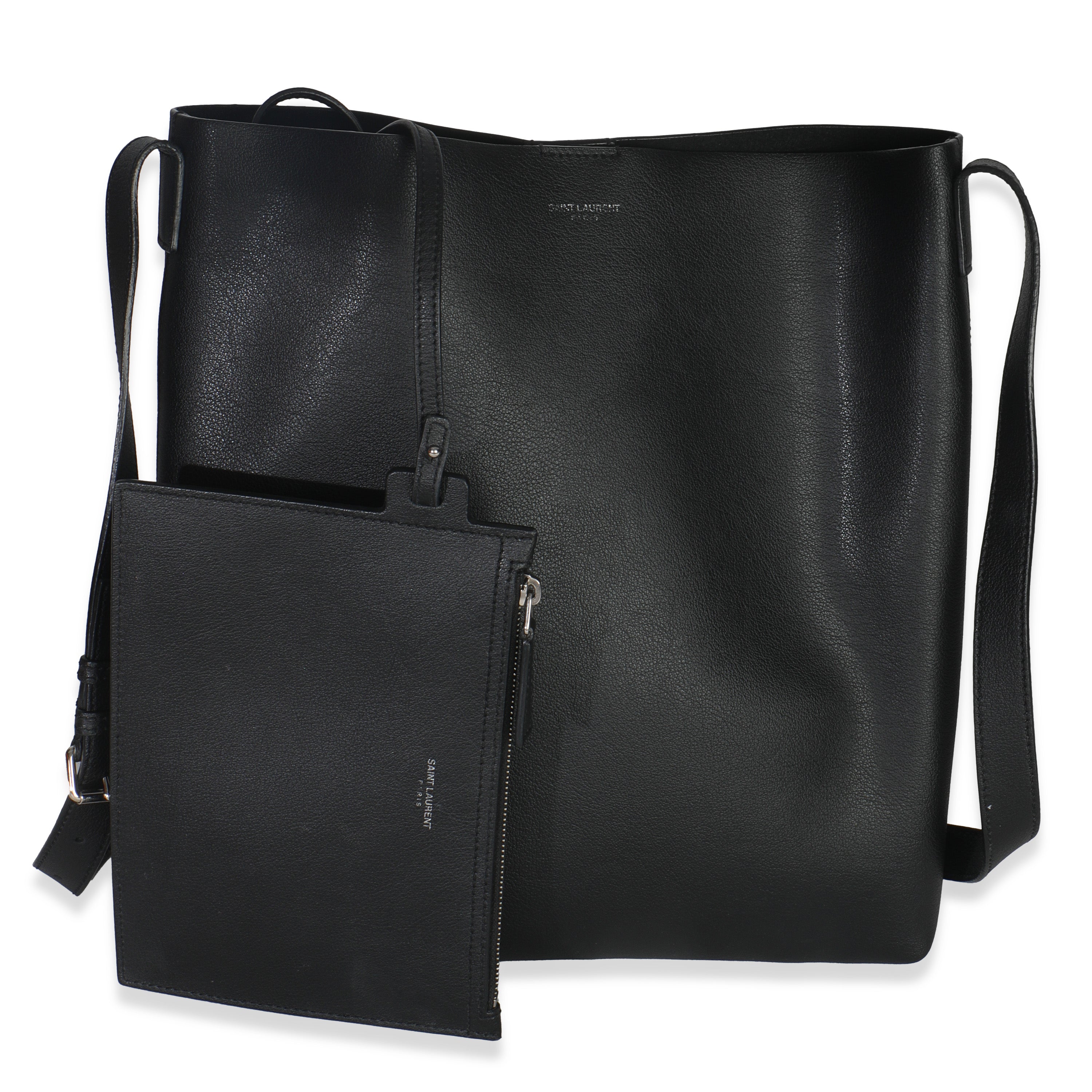 Black Leather Bold Hobo