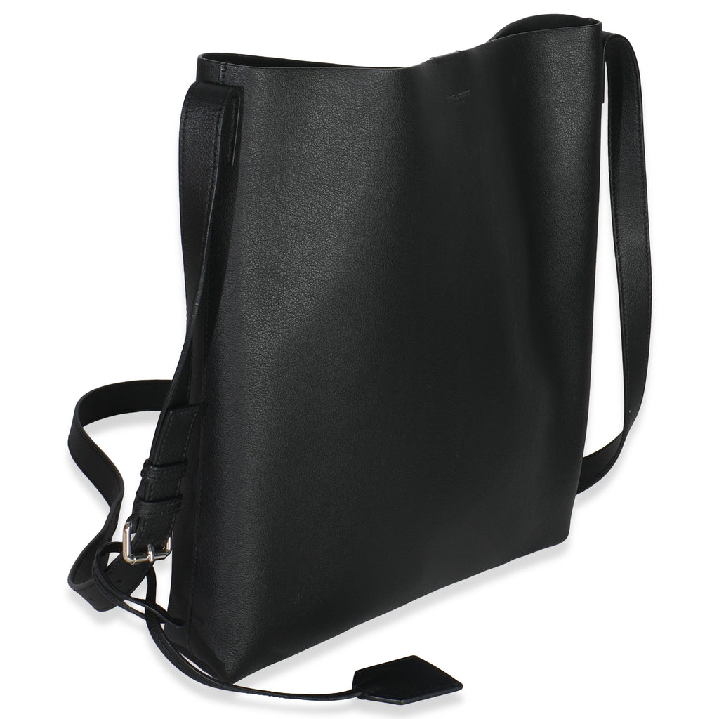 Black Leather Bold Hobo