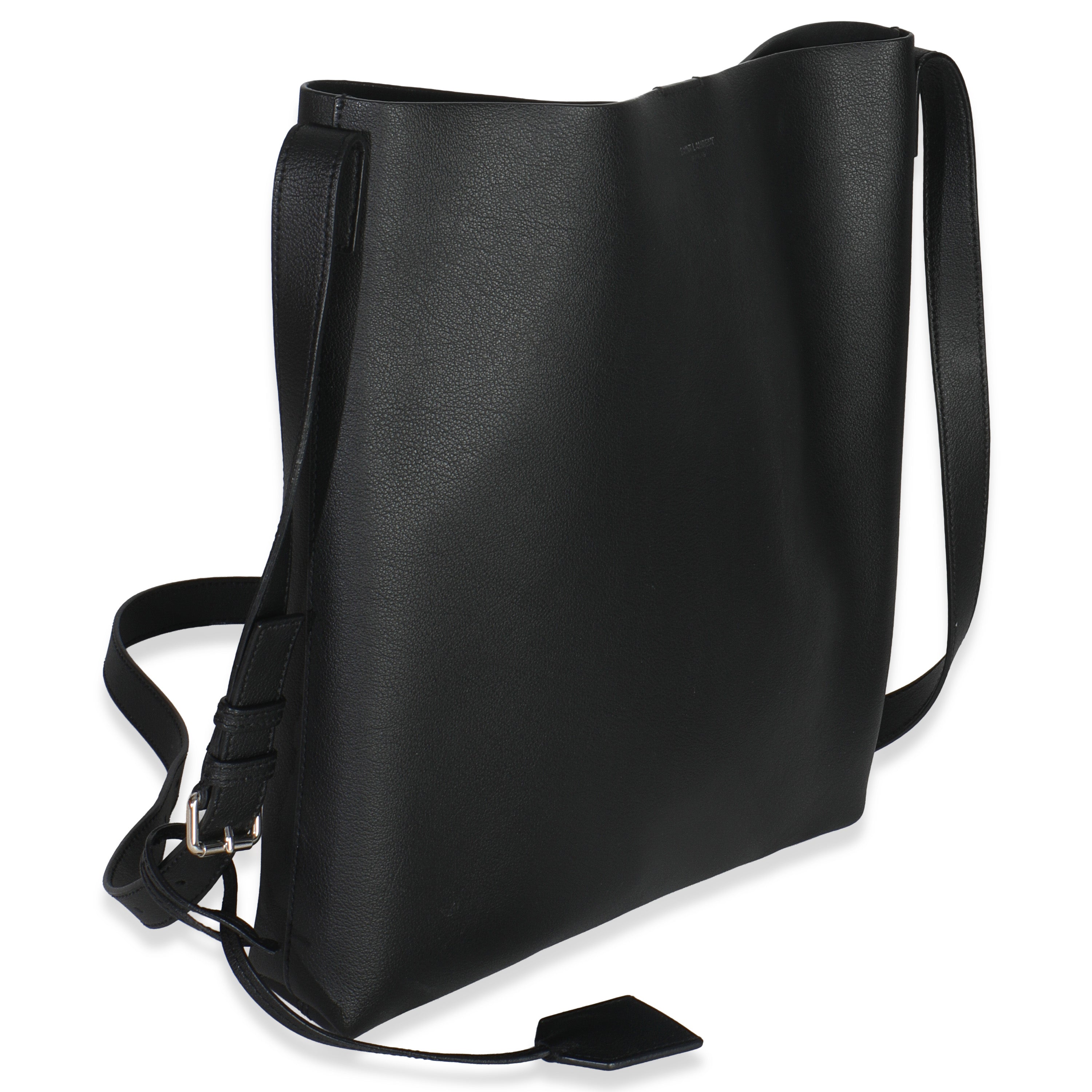 Black Leather Bold Hobo