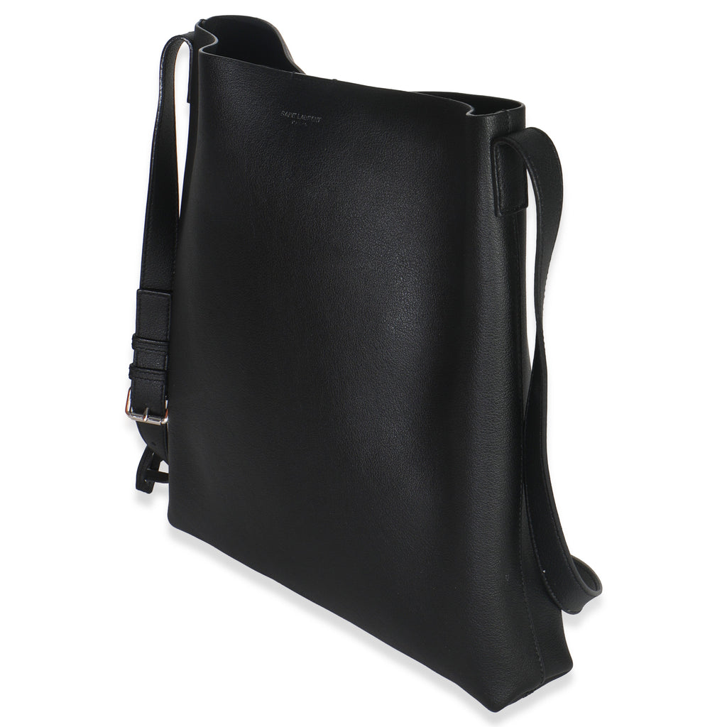 Black Leather Bold Hobo