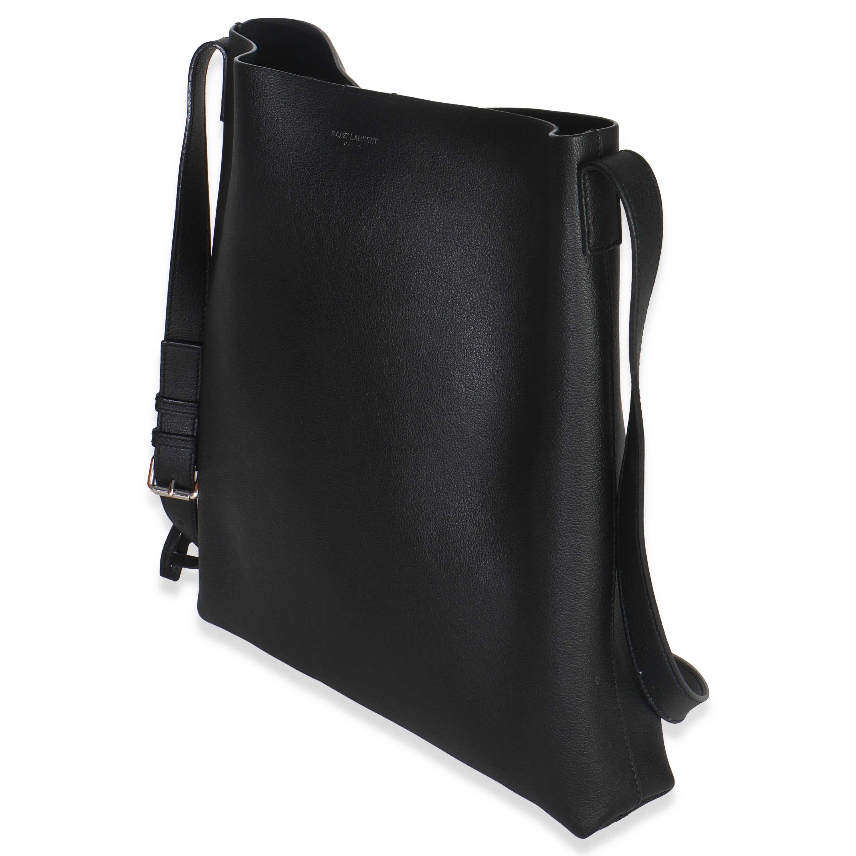Black Leather Bold Hobo