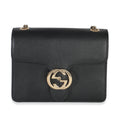Black Dollar Calfskin Interlocking G Small Bag