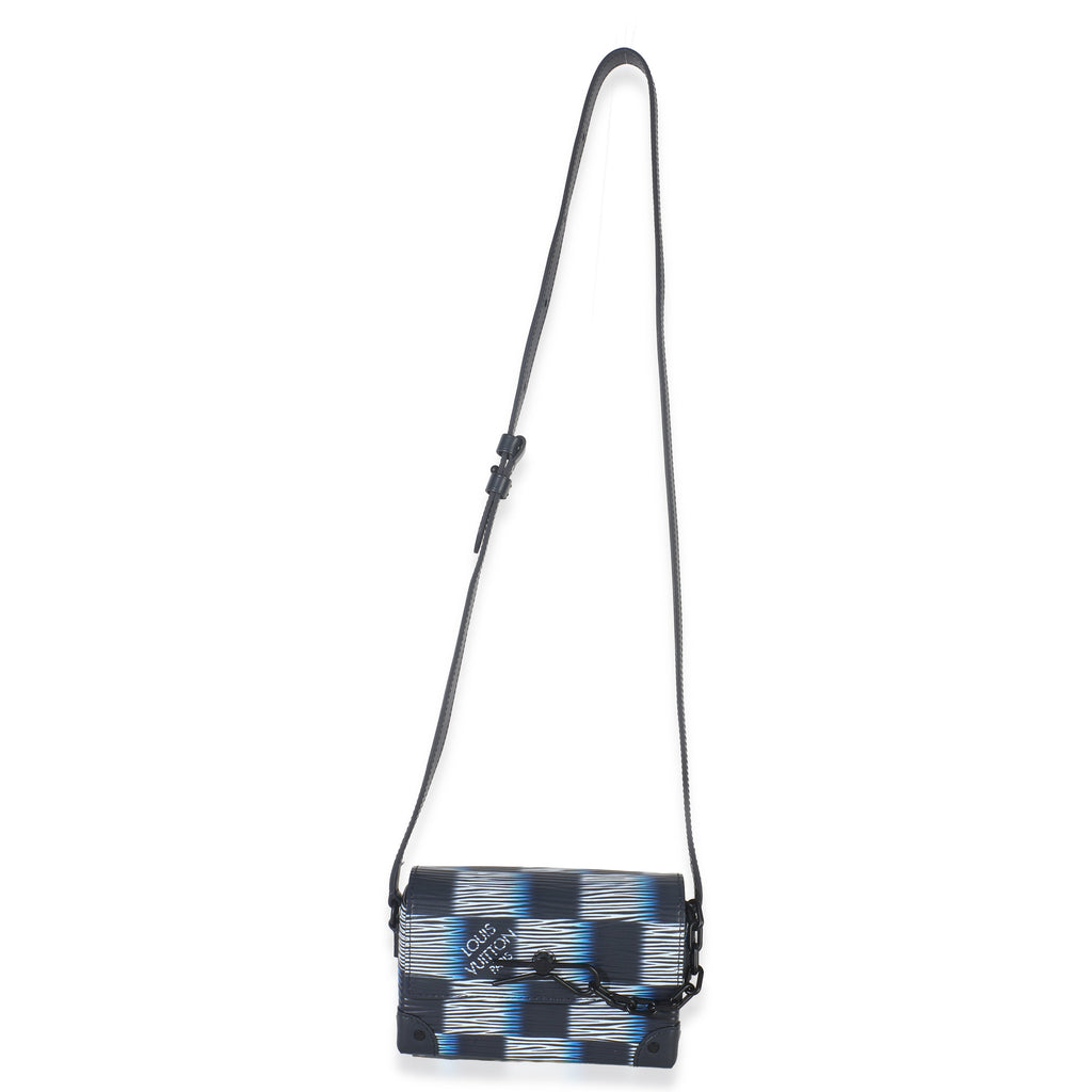 Black Blue Damier Rush Epi Steamer Wearable Wallet