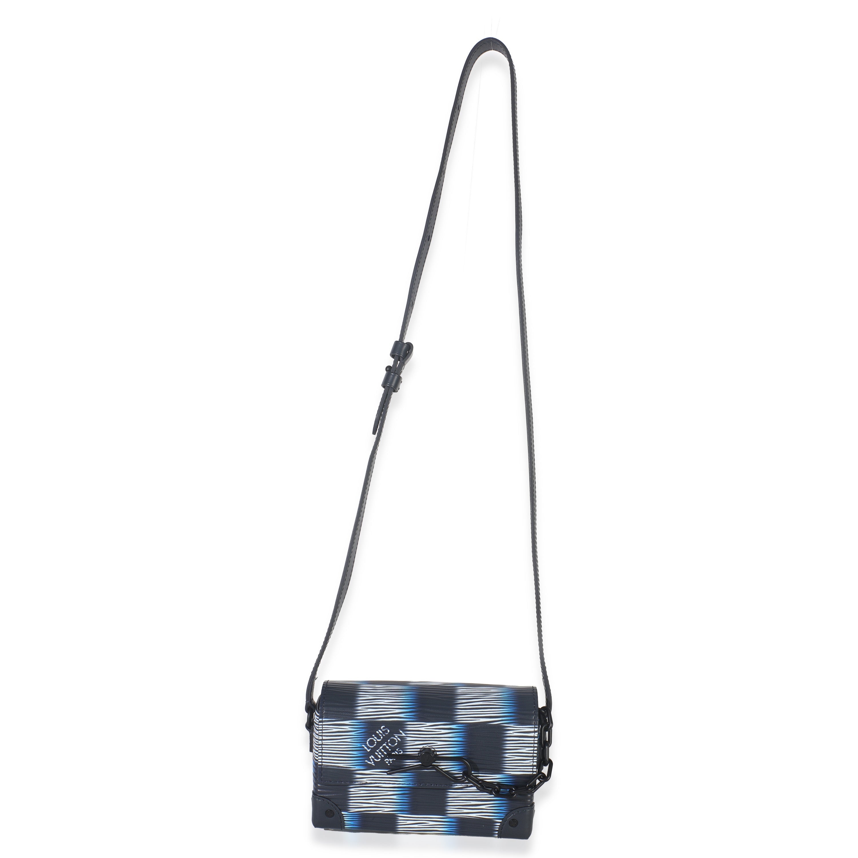 Black Blue Damier Rush Epi Steamer Wearable Wallet