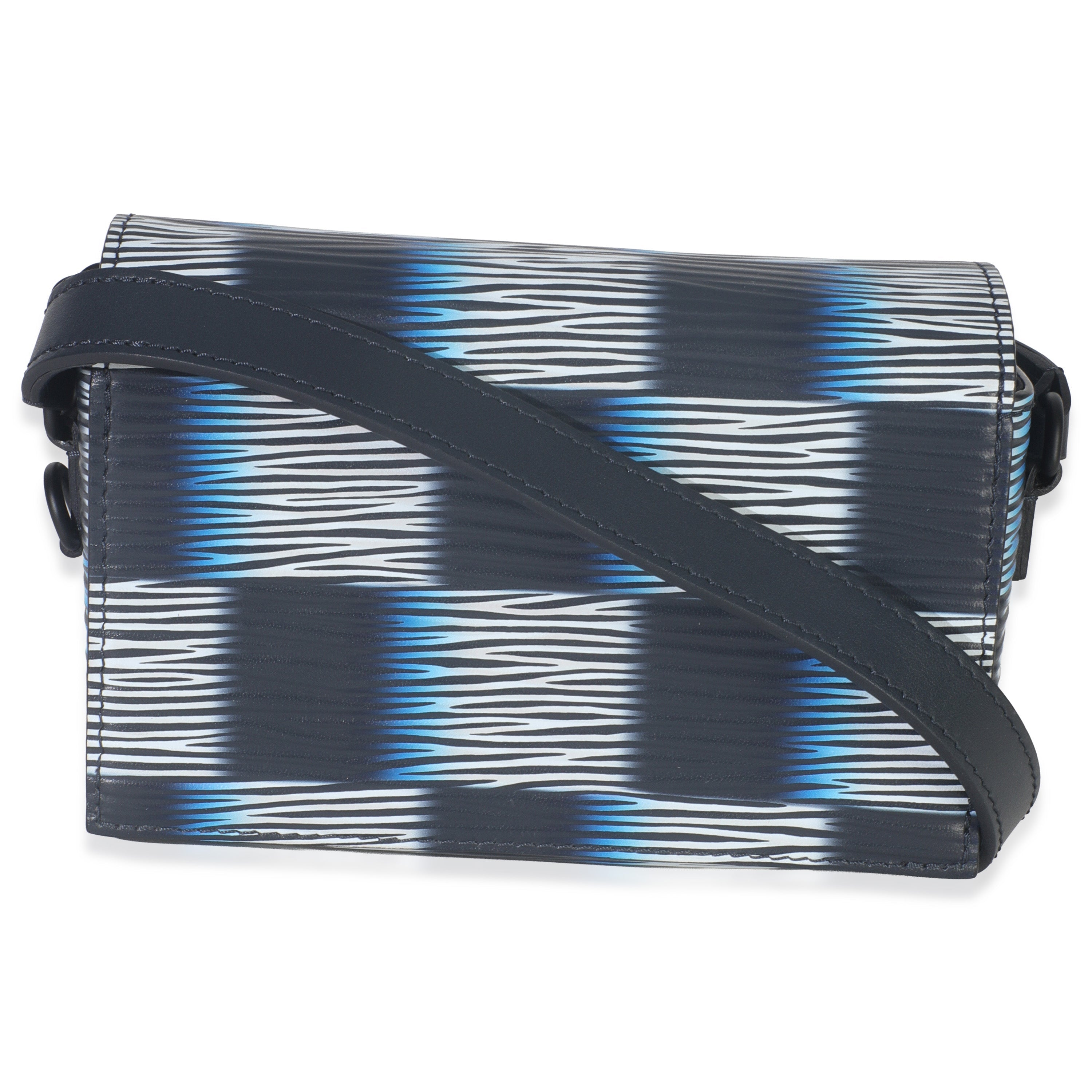 Black Blue Damier Rush Epi Steamer Wearable Wallet