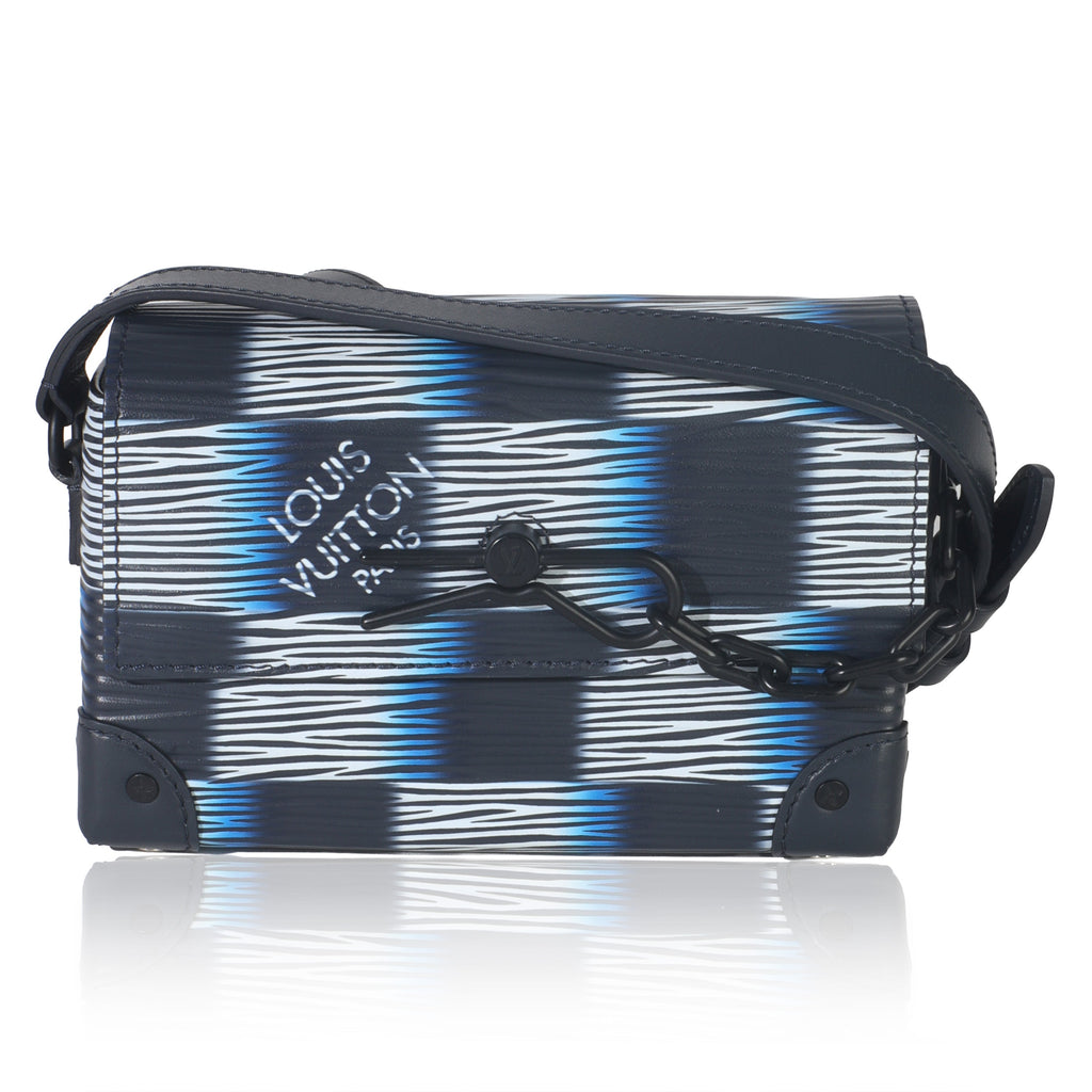 Black Blue Damier Rush Epi Steamer Wearable Wallet