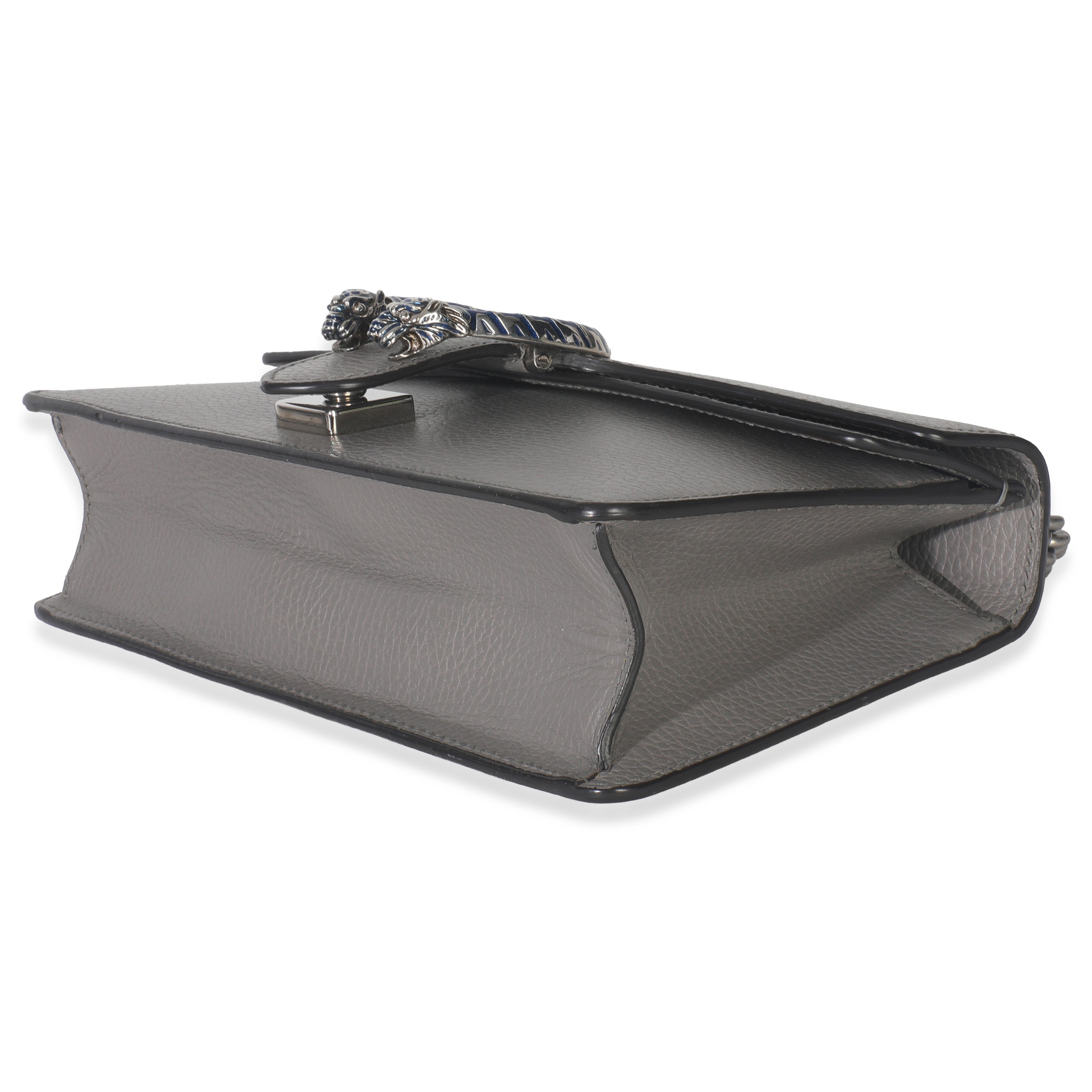Dusty Grey Pebbled Calfskin Small Dionysus Shoulder Bag