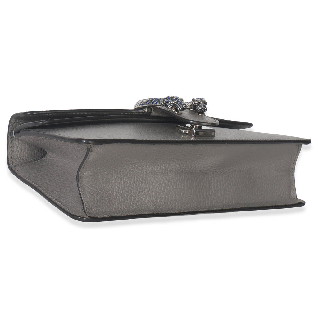 Dusty Grey Pebbled Calfskin Small Dionysus Shoulder Bag
