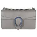 Dusty Grey Pebbled Calfskin Small Dionysus Shoulder Bag