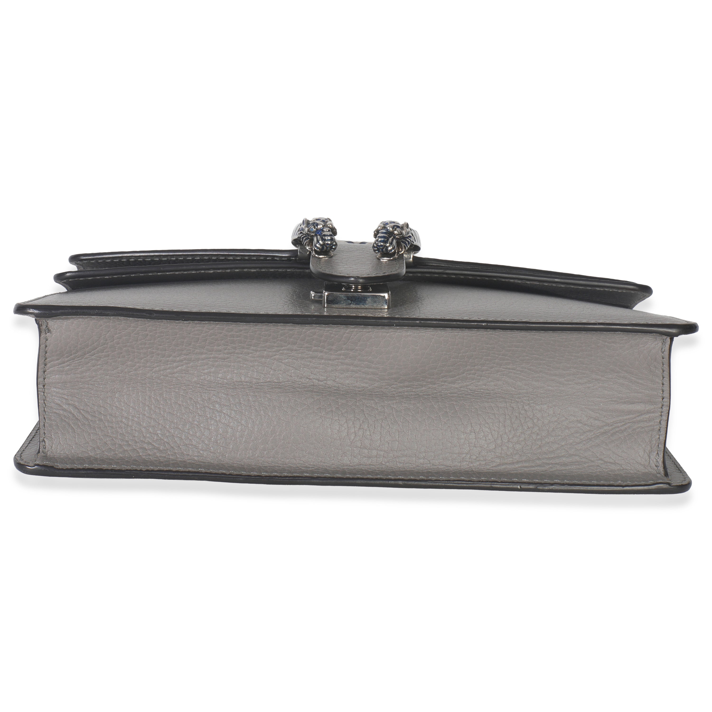 Dusty Grey Pebbled Calfskin Small Dionysus Shoulder Bag