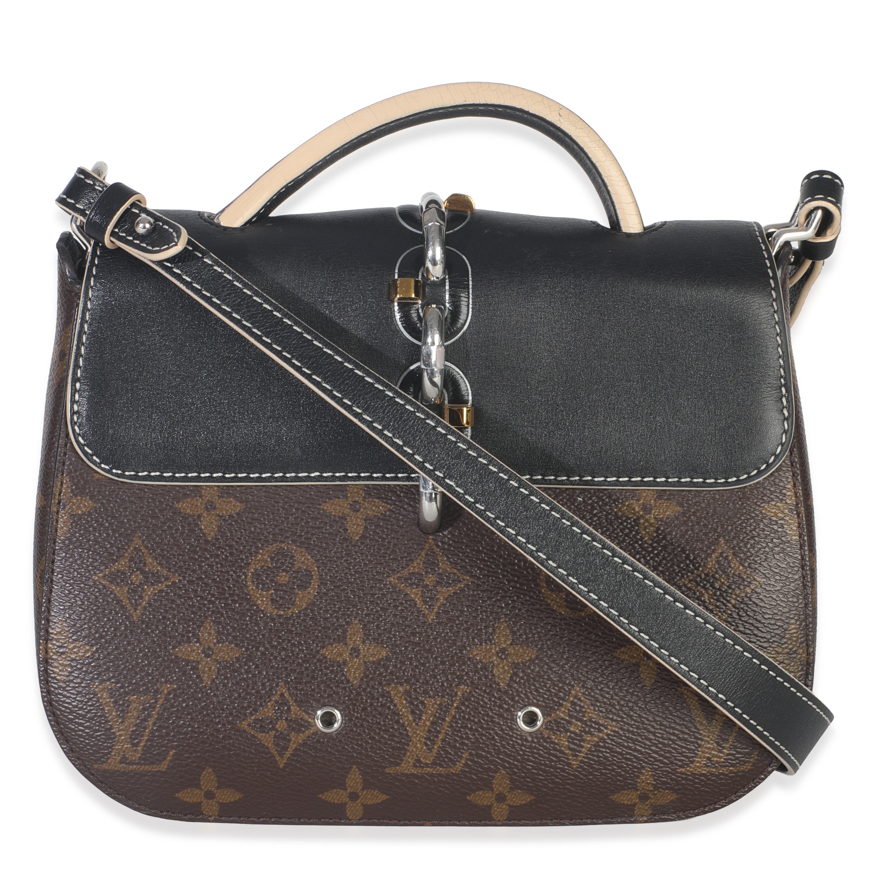 Black Monogram Canvas Chain It PM