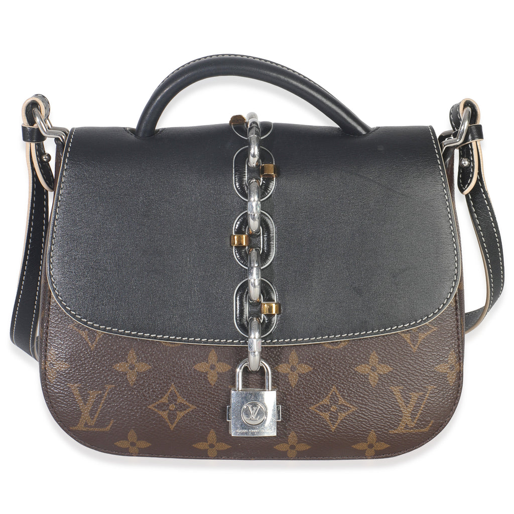 Black Monogram Canvas Chain It PM