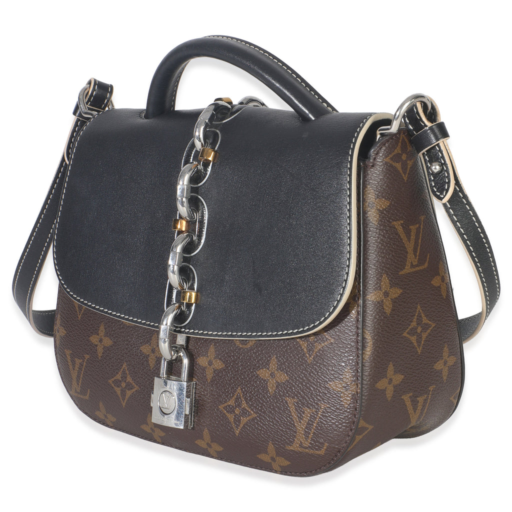 Black Monogram Canvas Chain It PM