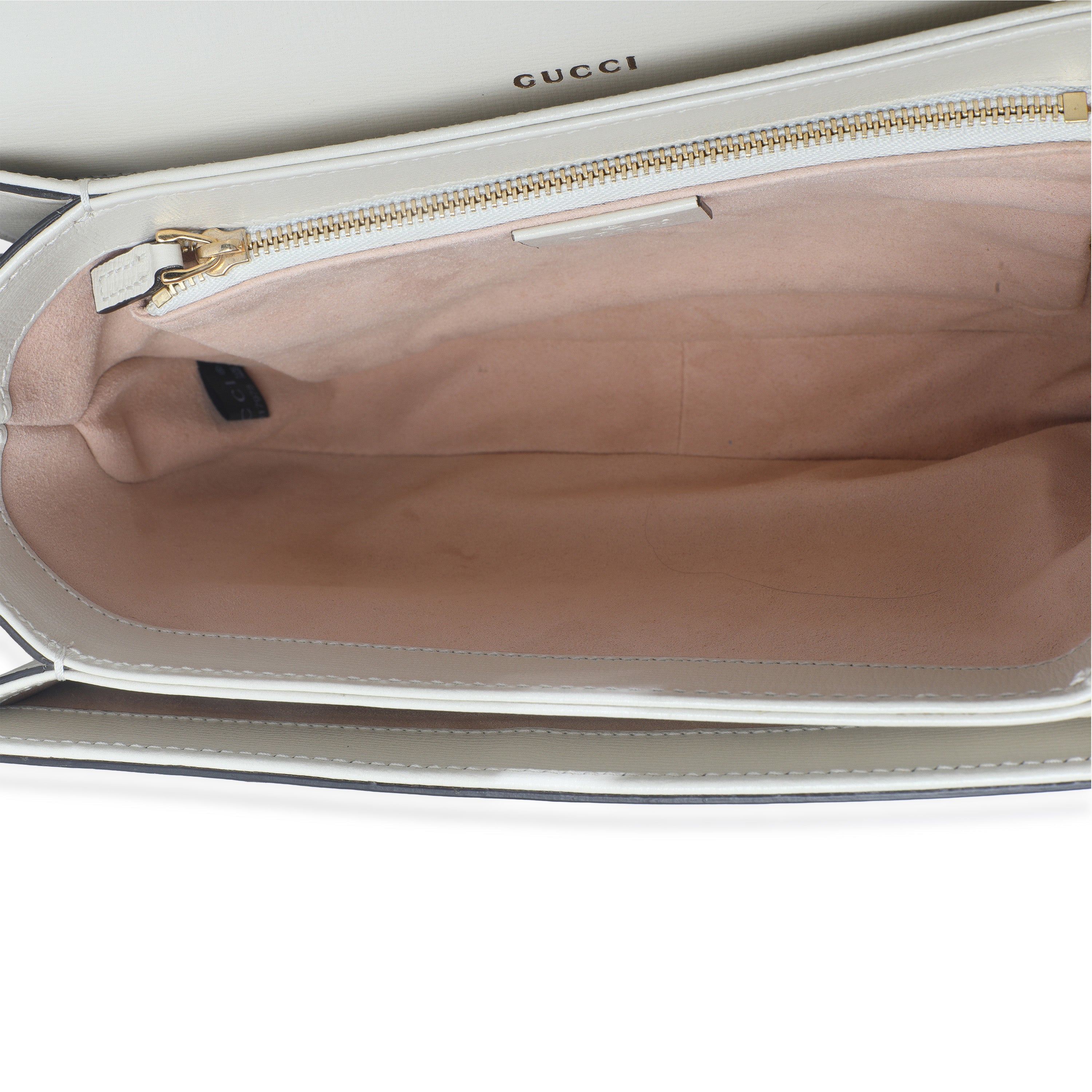 Mystic White Azalea Calfskin Horsebit Small 1955 Shoulder Bag