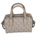 Taupe GG Shadow Monogram Super Mini Ophidia Bowler Bag